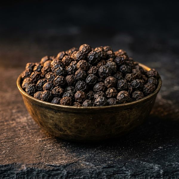 Bold Malabar black peppercorns