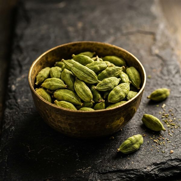 Premium whole green cardamom pods from Kerala